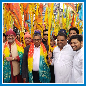 Shri Shyam Nishan Yatra Flagged Off in Rohtak with Participation of Over 3100 Devotees